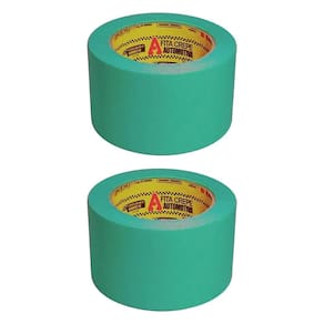 Fita Crepe Adere Automotiva 525 Alta Resistência Verde 48X50M - Embalagem com 2 Unidades
