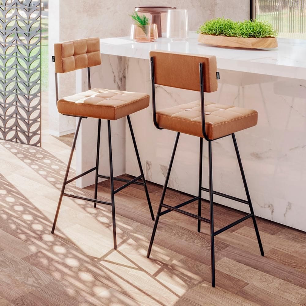 Banquetas Estofada Nova Aurora Amarula