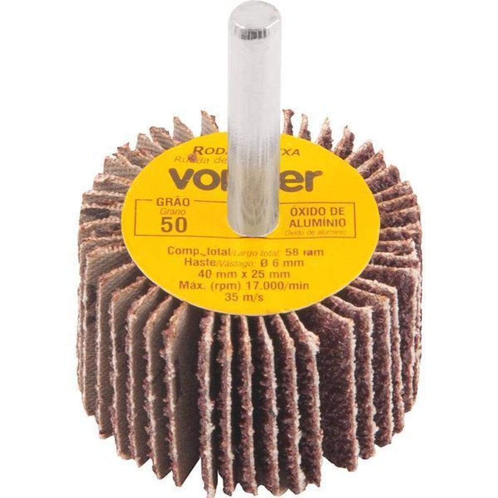 Roda De Lixa 40X25Mm Com Haste G50 Vonder