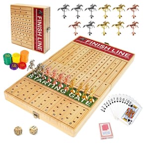 Jogo de tabuleiro Horse Race FUNNYB&G dobrável de 21 polegadas com acessórios
