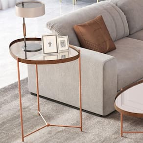 Mesa Lateral Porto Principe Castanho Bronze
