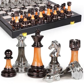 Conjunto de xadrez Agirlgle 15 grande com peças de acrílico pesadas