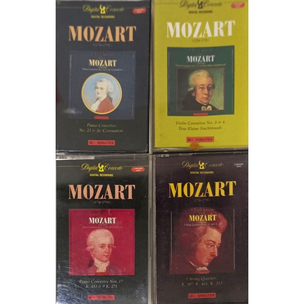 Fita K7 Mozart (4 Fitas K7) Usadas