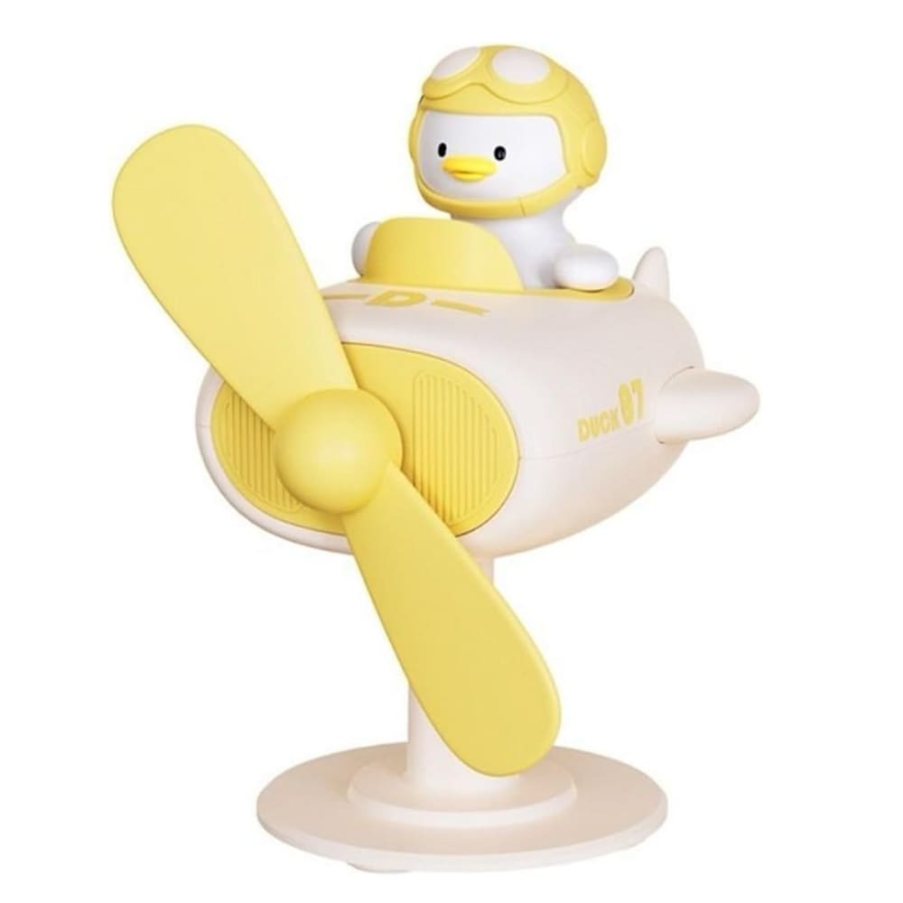 Mini Ventilador USB Potente Silencioso Patinho Fofo No Avião