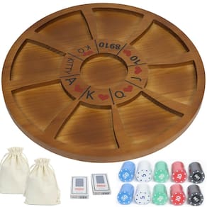 Jogo de cartas Jyquorp Michigan Rummy Deluxe Set com 200 fichas