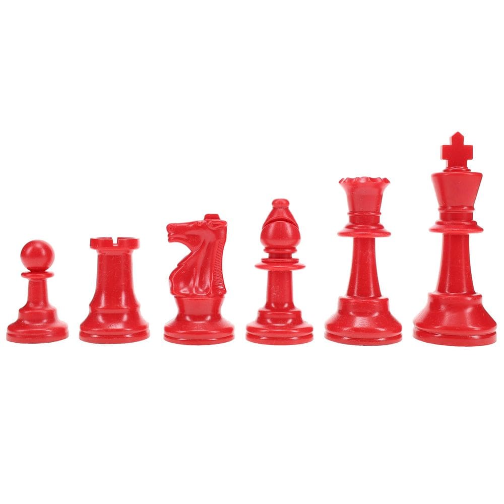 Peças de xadrez WE Games Color Bright Plastic Staunton 9,5 cm