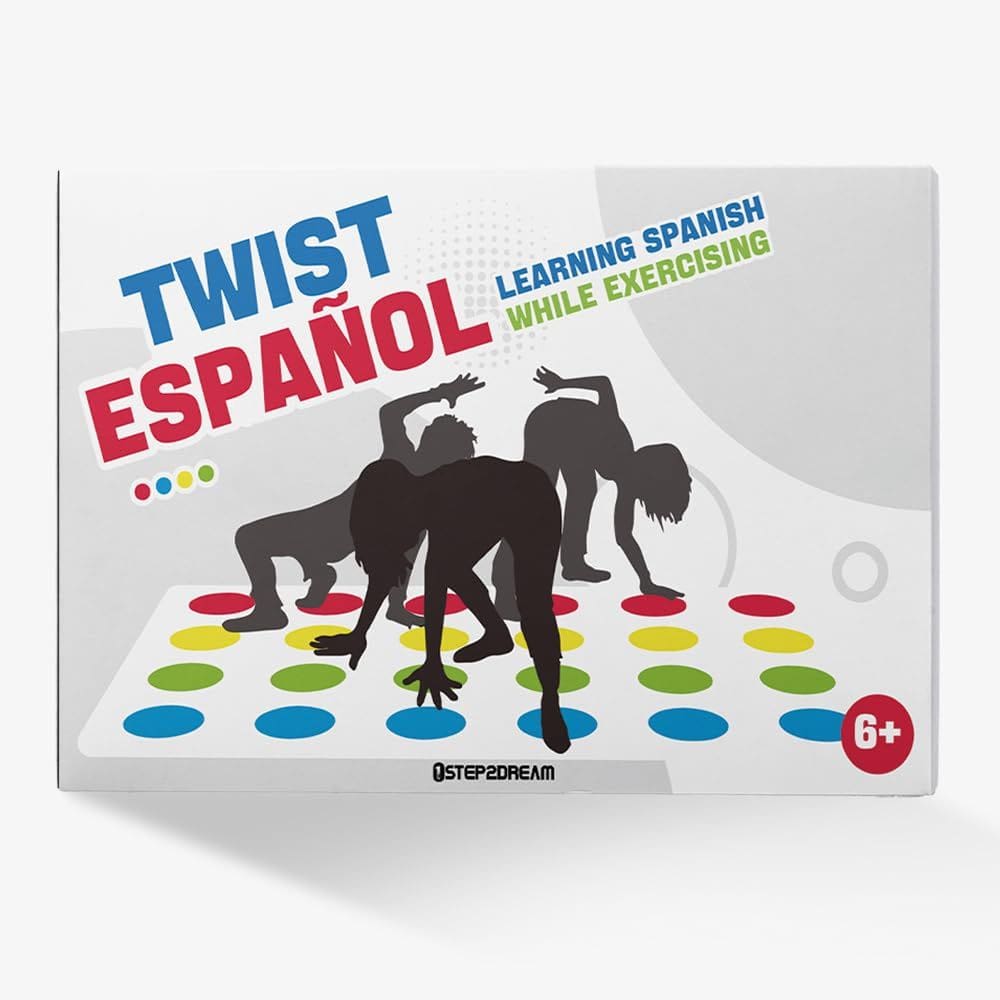 Jogo de tabuleiro 1step2dream Spanish Twister Sight Word Learning