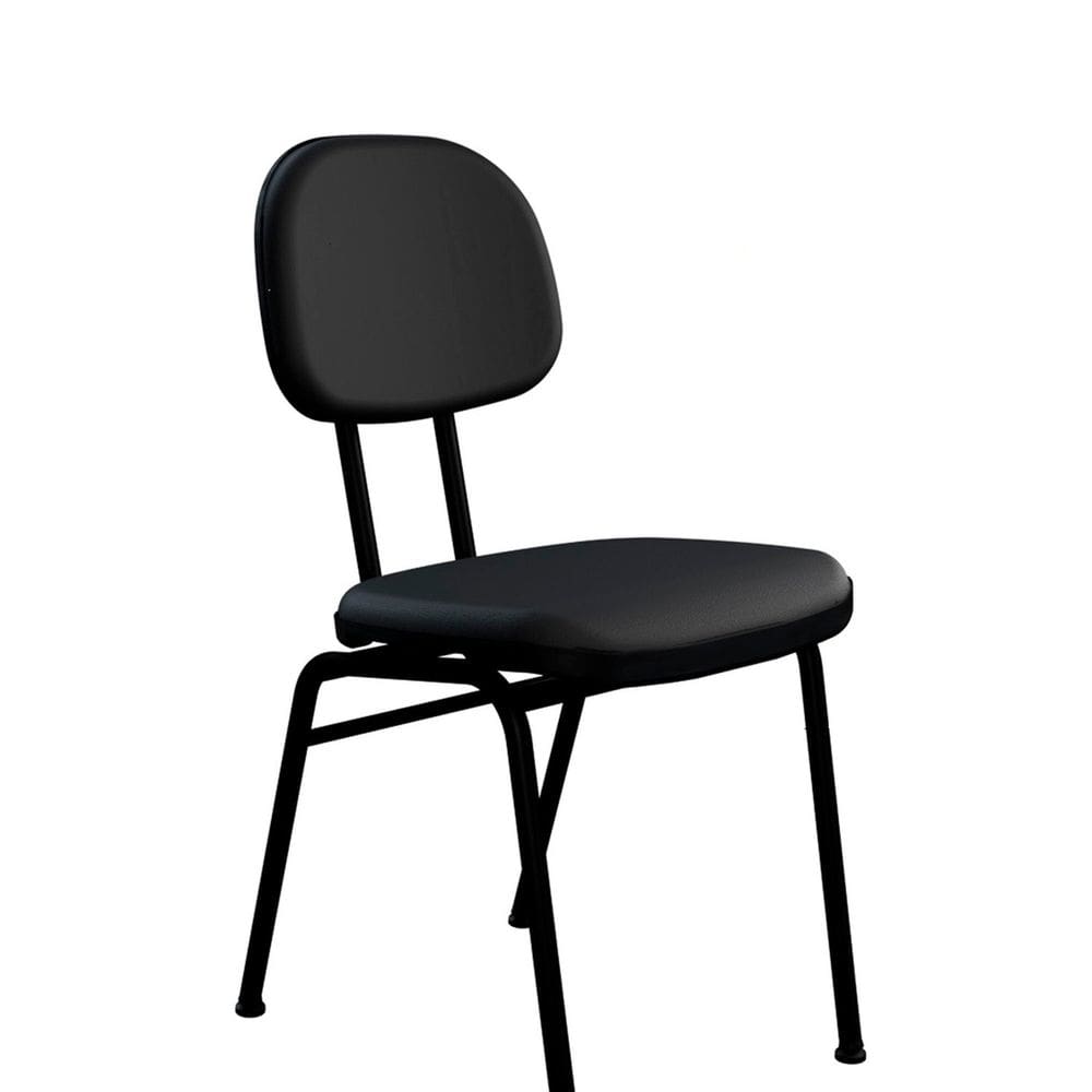 Cadeira 4 Pés Internauta Secretaria Preto