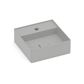 Cuba de Apoio 35X35cm com Mesa T8 Terra Stone