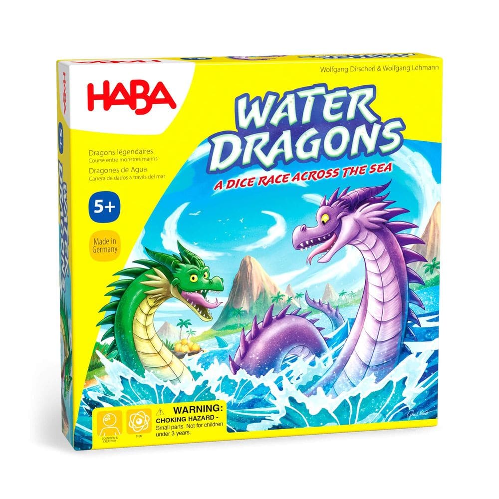 Jogo de tabuleiro HABA Water Dragons Kids de 5 anos ou mais feito na Alemanha