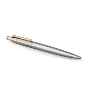 Caneta esferográfica Parker Jotter em aço inoxidável Golden Trim