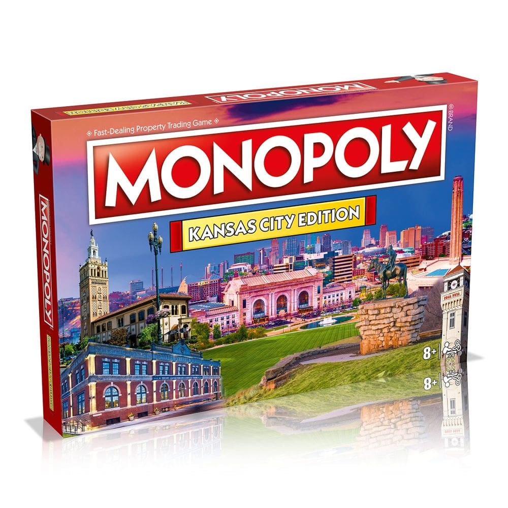 Jogo de tabuleiro Monopoly Kansas City Edition para 2 a 6 jogadores