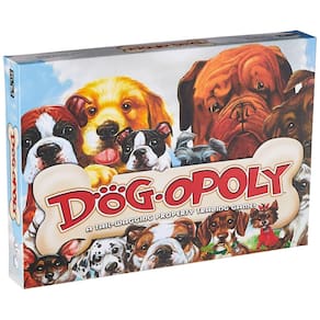 Jogo de tabuleiro Late for the Sky Dog-Opoly para 2 a 6 jogadores com mais de 8 anos