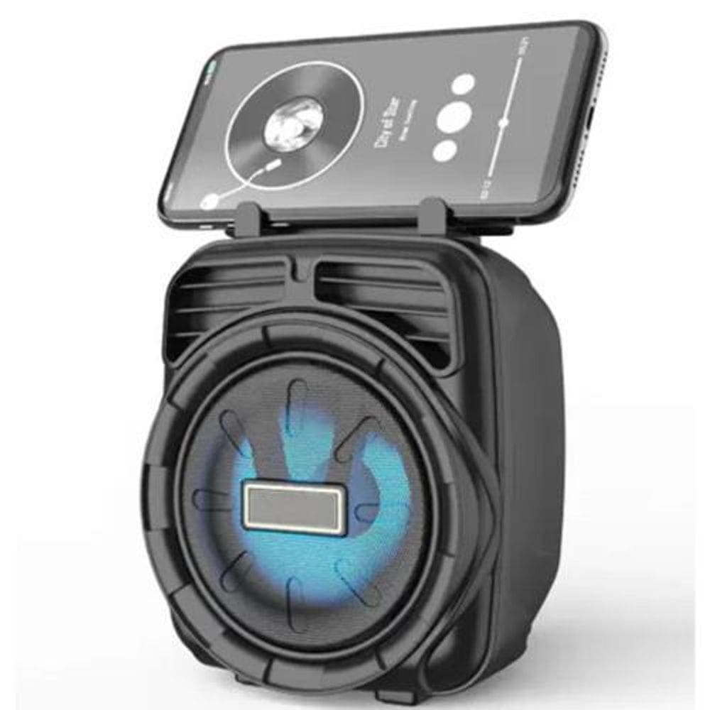 Caixa De Som Led Bluetooth Com Suporte Para Celular Xdg-58