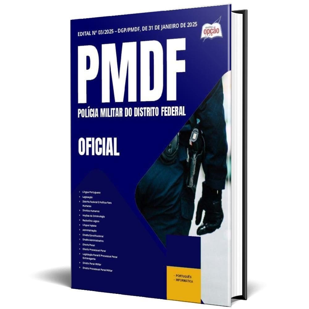Apostila Concurso Pm Df 2025 - Oficial