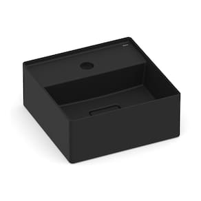 Cuba de Apoio 30X30cm com Mesa T7 Terra Matte Black