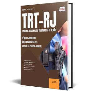 Apostila Trt Rj 2025 Técnico Judiciário Área Administrativa