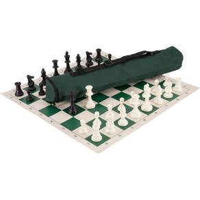 Conjunto de xadrez da Federação Americana de Xadrez Quiver Triple Weighted Green