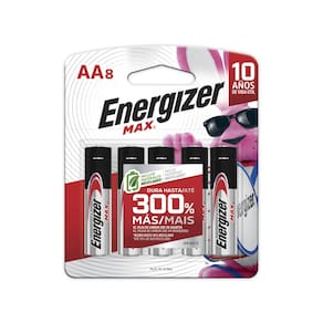 Bateria Eveready Energizer Max Alcalina AAA 8 unidades