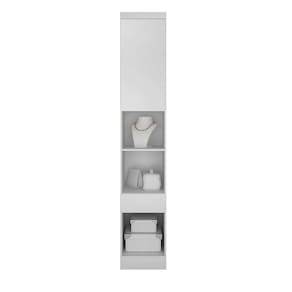 Modulado Mesa De Cabeceira 1 Gaveta 1 Porta - Rizon-branco - Móveis Novo Horizonte