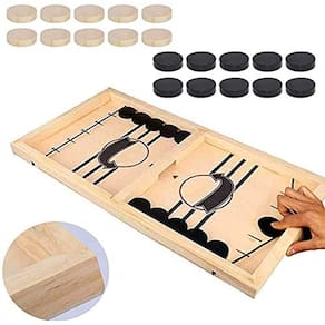 Dados do jogo Fast Sling Puck Inscape para adultos com tabuleiro de xadrez