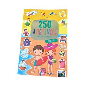 Livro Para Crianças 250 Adesivos Criando Histórias Divertida