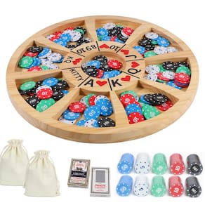 Jogo de tabuleiro COMSREV Michigan Rummy Luxury Set com 100 fichas