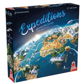 Jogo de tabuleiro Super Meeple Expeditions ao redor do mundo há mais de 8 anos