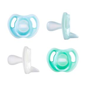 Chupeta Tommee Tippee de silicone ultraleve de 0 a 6 m (pacote com 4)