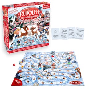 Jogo de Tabuleiro AQUARIUS Rudolph The Red-Nosed Reindeer para crianças e adultos