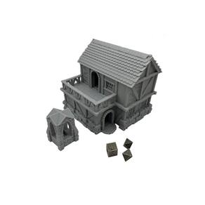 Terrenos de construção em miniatura de mesa HAUTICO, escala de 18 mm