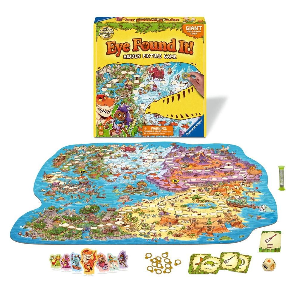Jogo de tabuleiro Ravensburger Dinosaur Island Eye Found It!