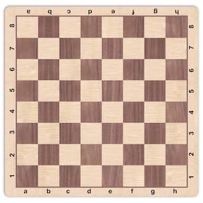 Mousepad de tabuleiro de xadrez WE Games 50,8 cm com design em madeira de nogueira