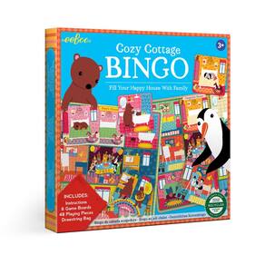 Jogo de bingo eBoo Cozy Cottage para crianças de 3 anos ou mais