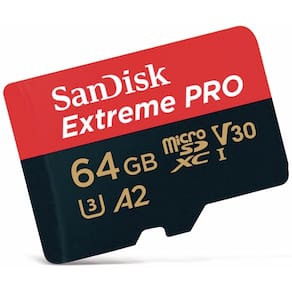 Cartão microSD SanDisk Extreme Pro 64GB UHS-I U3 A2 V30 + Adaptador