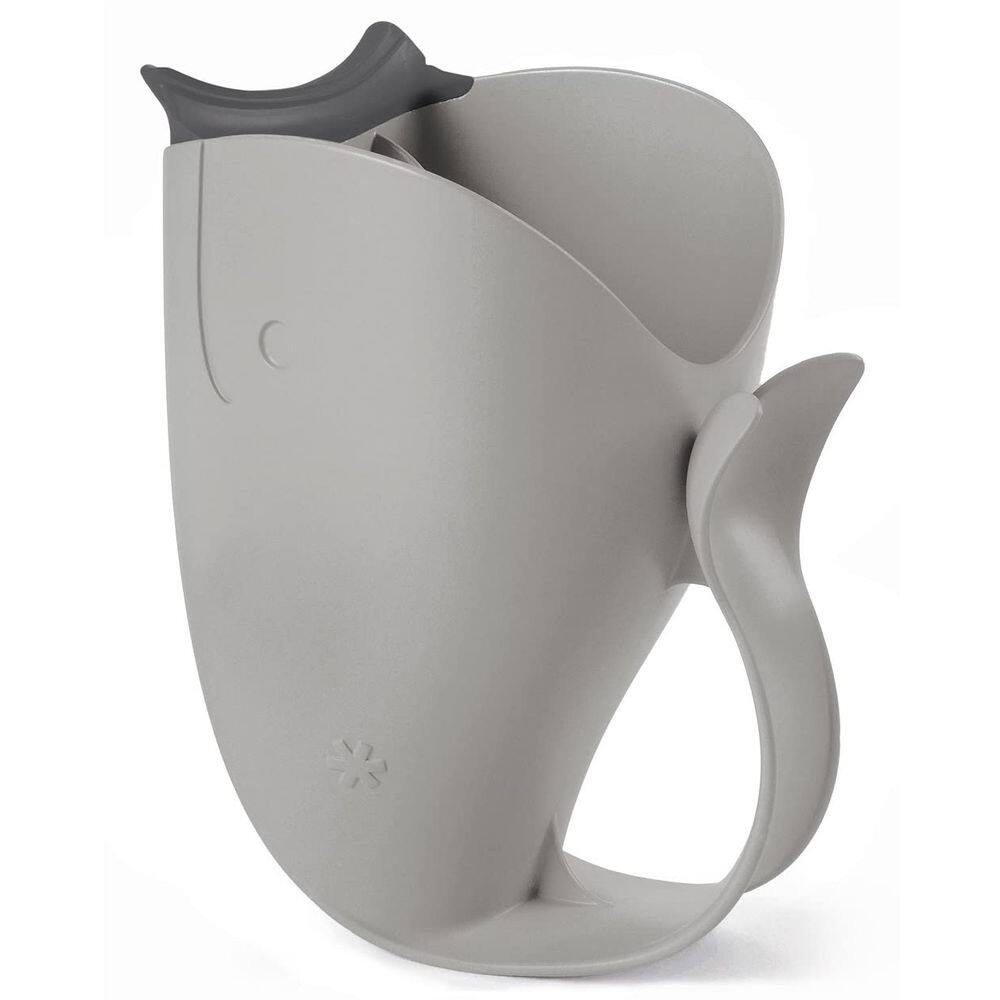 Copo de enxágue de banho para bebês Skip Hop MOBY Tear Free Waterfall Grey