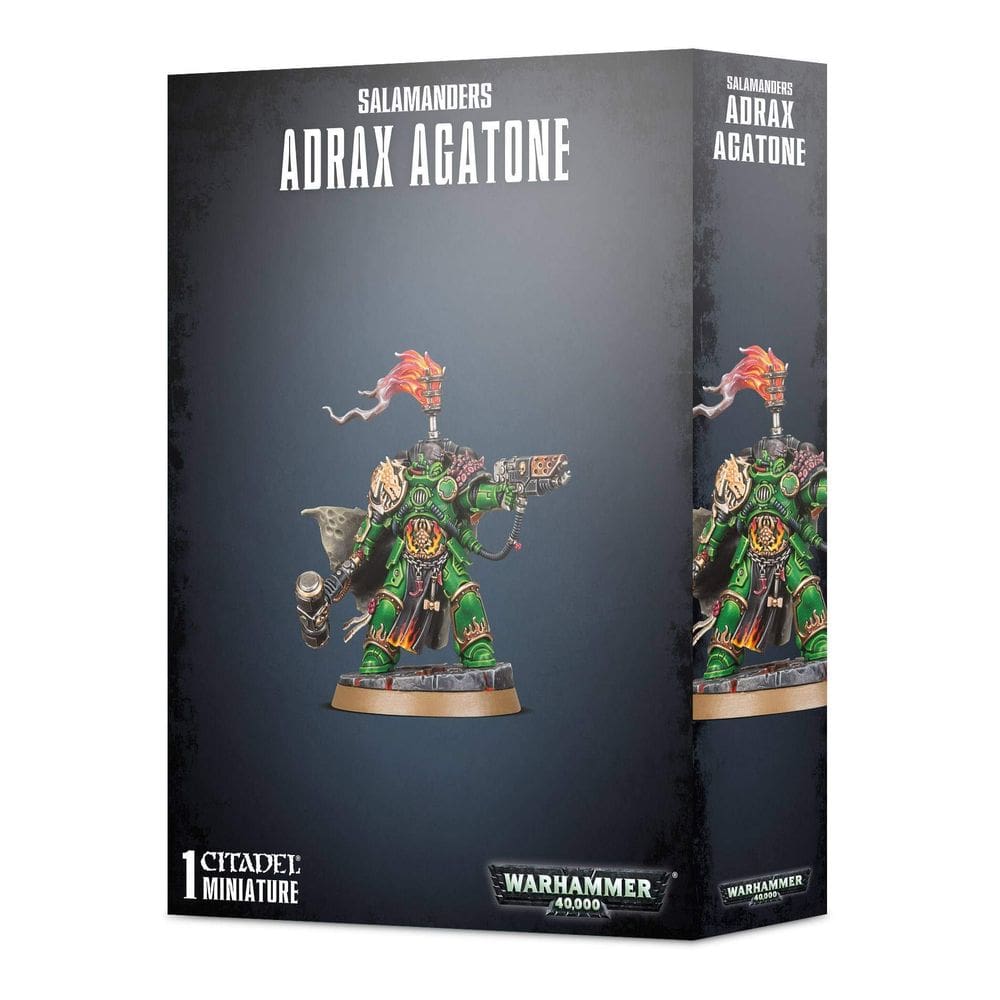 Workshop de jogos de figuras de ação Warhammer 40k Salamanders Adrax Agatone