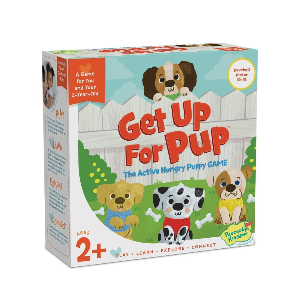 Jogo Peaceable Kingdom Get Up para crianças do Pup Skills Builder