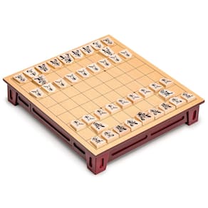 Mesa de xadrez Shogi Yellow Mountain de madeira com gavetas e conjunto