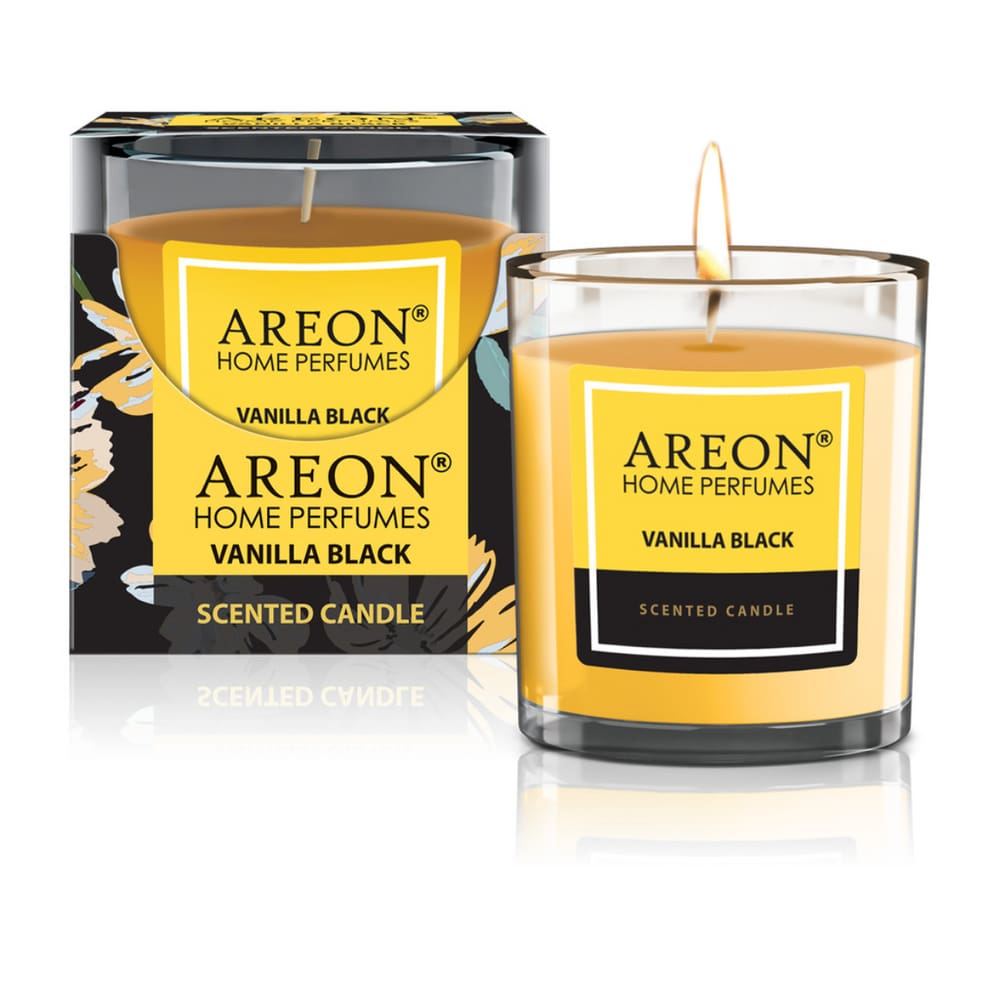 Vela Aromática Premium Vanilla Black 120g Areon