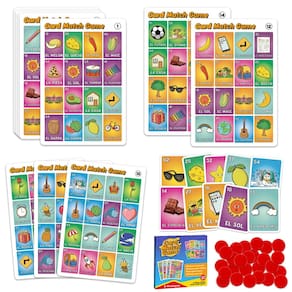 Jogo de Tabuleiro Quilinz Loteria Mexican Bingo Sight Word Bingo