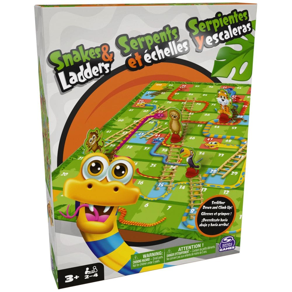 Jogo de Tabuleiro Spin Master Games Snakes & Ladders Kids 3+