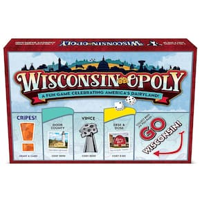 Jogo de tabuleiro Late for the Sky Wisconsin-opoly 2-6 jogadores