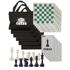 Conjunto de xadrez WE Games Value Tournament 34 peças com bolsa