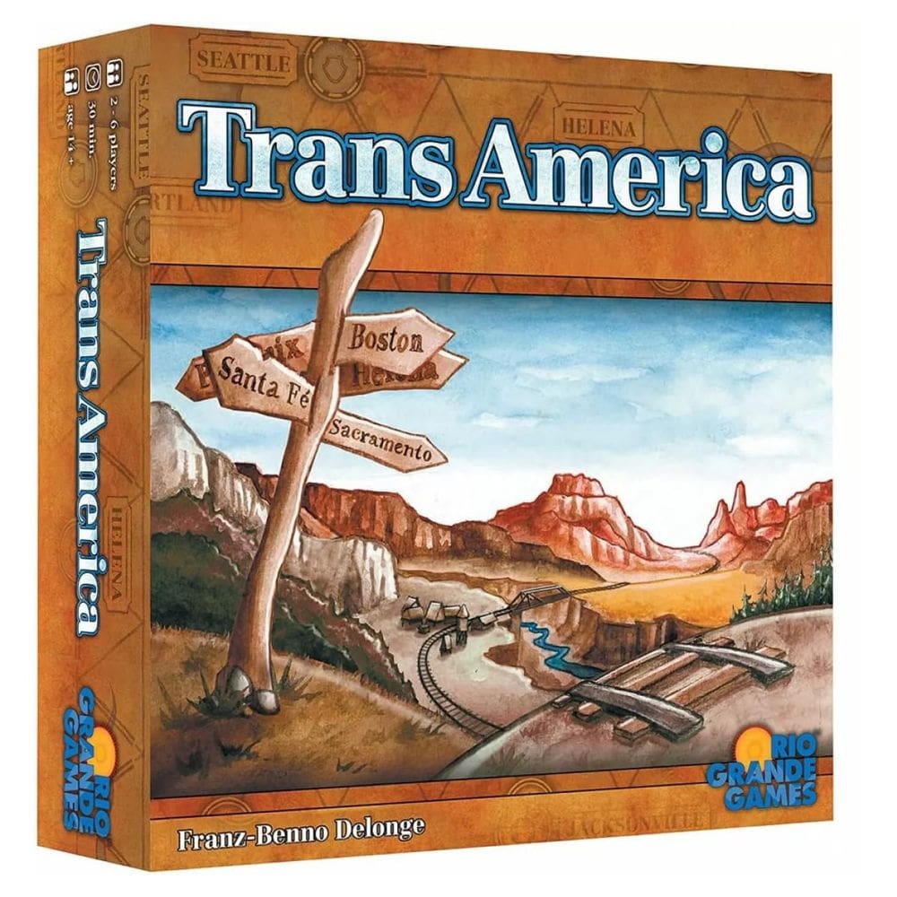 Jogo de tabuleiro Rio Grande Games Transamerica para maiores de 8 anos