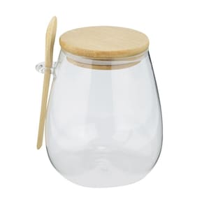 Porta Mantimento Em Vidro Borossilicato Com Tampa E Colher Em Bambu 400ml 29142 - Dynasty
