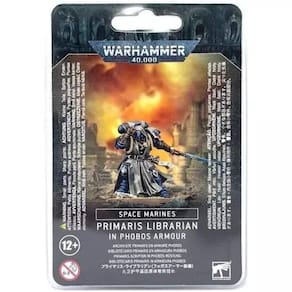 Bibliotecário primário da Marinha Espacial em miniatura de Warhammer 40K