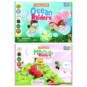 Jogos de tabuleiro matemáticos Logic Roots Addition Mountain Ocean Raiders
