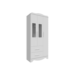 Guarda Roupa Infantil Moveis Peroba Lisi 03 portas MDF