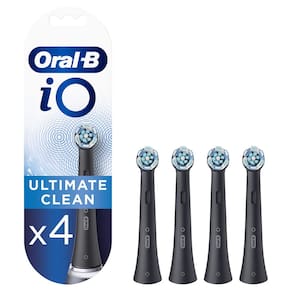 Cabeça de escova de dentes elétrica Oral-B iO Ultimate Clean x4 preta